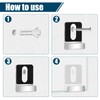 8pcs Metal Mirror Holder Kit, Heavy Duty Frameless Mirror Clips