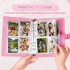 A5 Kpop Photocard Binder, PU Leather 6-Ring Album with Magnetic