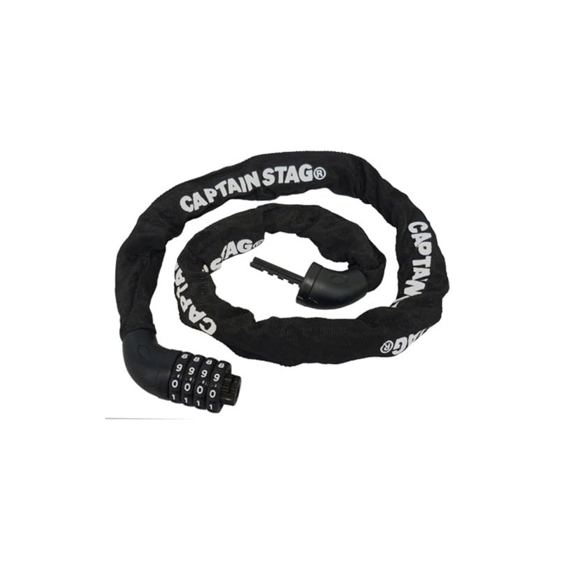 Captain Stag Y-4346 Bicycle Key Lock 4 Dial Chain Lock