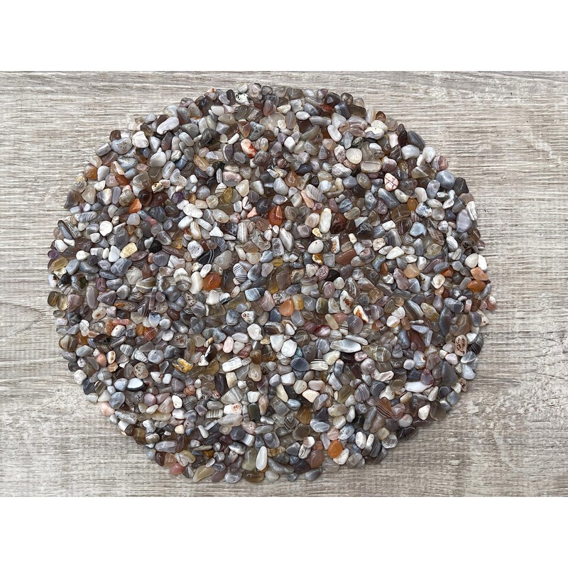 Botswana Agate Chips – Natural Mini Botswana Agate Stones, Crushed