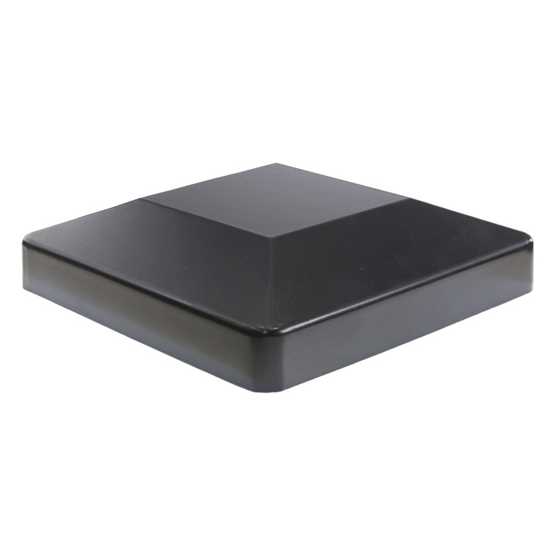 Plum Fittings 6" x 6" Square Black Post Cap for