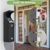RDUIGT Steel Wall Mounted Trash Disposal Outdoor, Commercial Trash Can