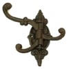 Cast Iron Vintage Antique Victorian Swing Arm Swivel Wall Hook Hall Tree 3 Hooks