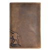 Genuine Leather Document Folder for Fishing Licence, Severely Disabled ID,