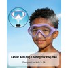 Aegend 2 Pack Kids Swim Goggles with Nose Cover, Anti