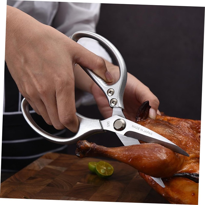 Alipis Ergonomic Metal Scissors Kitchen Shears Set Stainless Steel Shears