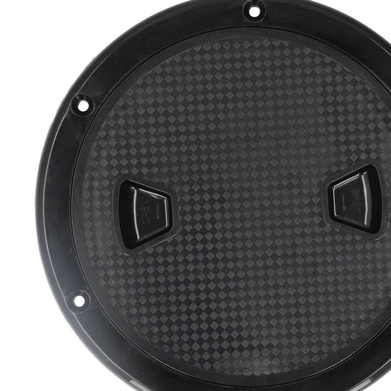 Boat Deck Plate, 6 Inch Waterproof Non-Slip Round Durable Boat