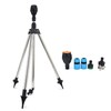 360 Degree Rotating Tripod Sprinkler, Stainless Steel Plastic Adjustable Watering