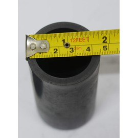 OTOOLWORLD Smelting Lab Graphite Crucible with Cover Lab Supply 45MM X 80MM
