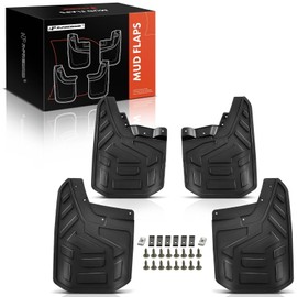 A-Premium 4 Pack Mud Flaps for GMC Canyon 2023-2024 Crew Cab Pickup (not fit AT4X), No Drilling Required Mud Guards with Hardware Accessories, Front and Rear