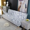 MIFXIN Stretch Armless Sofa Cover Futon Slipcover Elastic Spandex Folding