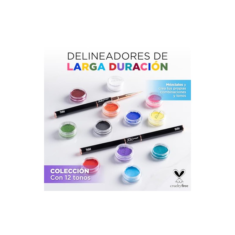 Colección 12 tonos de delineadores matte JGLiner