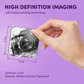 1 x Square MDF Fridge Magnet - Photography Camera Lens 43347