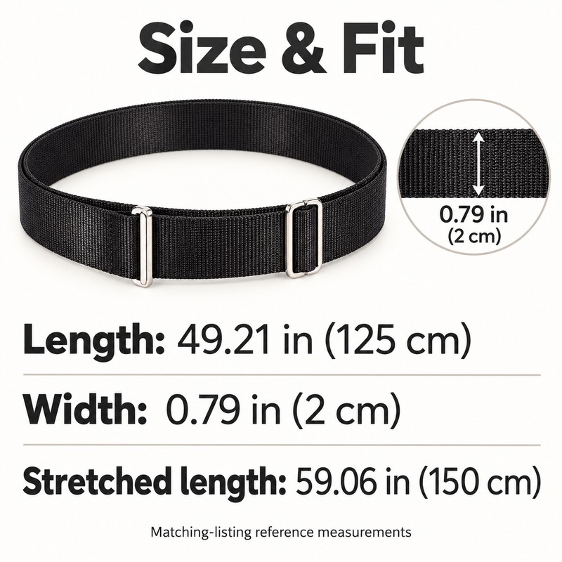 Adjustable Shirt Stay Belt for Men & Women – Non-Slip