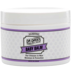 Dr. Doug's Baby Balm (Large Jar, 8 oz) - Gentle Organic Moisturizing Skin Care for Baby's Sensitive Skin with Natural Zinc Oxide for Sun Protection