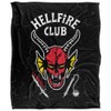 Stranger Things HELLFIRE CLUB LOGO Silky Touch Super Soft Throw