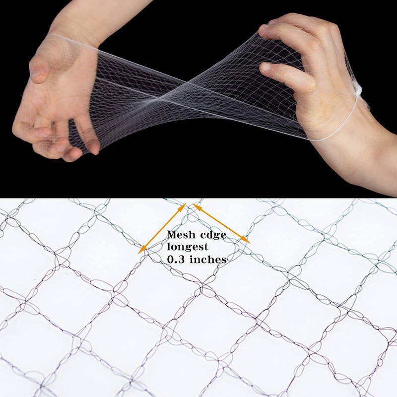 WeKen White Hair Net 24Pcs Individual Package 20" Invisible Elastic