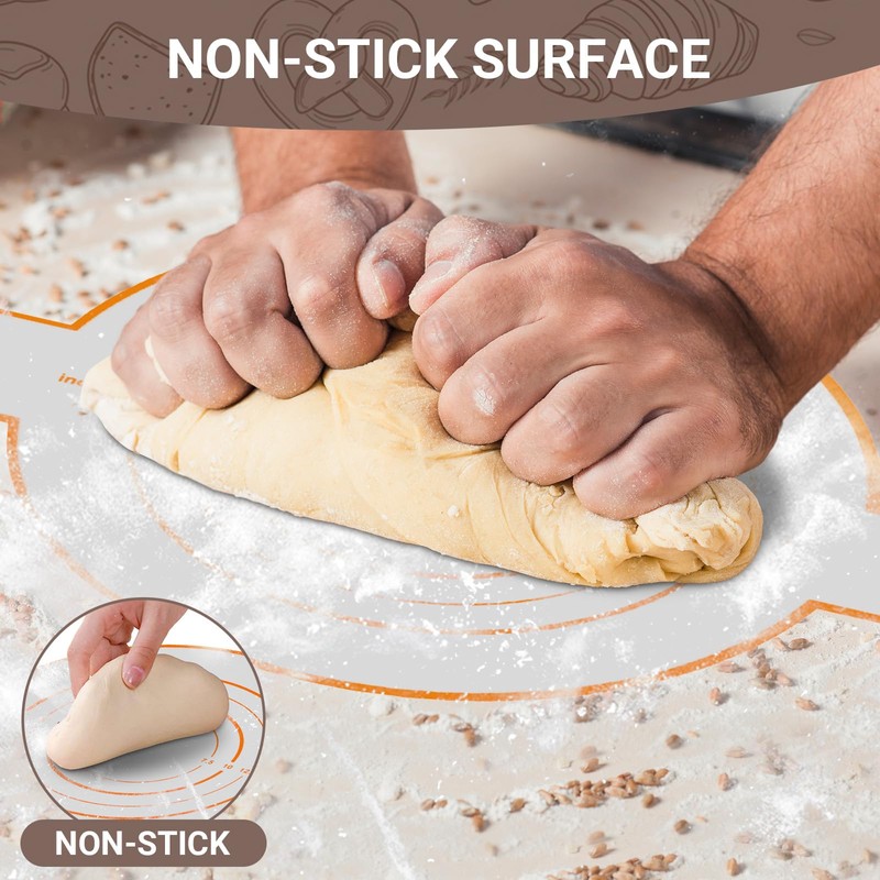 Tecfino 3 PCS Silicone Bread Slings for Dutch Oven, Reusable