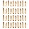 CENPEK 20 Pairs 4mm Gold-Plated Brass Bullet Banana Plug Male