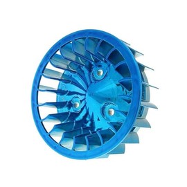 2EXTREME Fan Wheel in Blue Compatible with Minarelli Reclining 1E40QMB, CPI, Keeway, Yamaha Aerox, MBK Booster Scooter