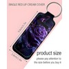 KLLRO RUO Chapstick Holder Keychain Fashion Lipstick Sleeve Lip Balm