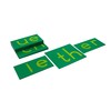 Adena Montessori Sandpaper Double Letters, Cursive, with Box