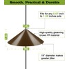 Ansionsol 19 Inch Wide Squirrel Baffle for Bird Feeder Pole,
