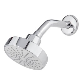 DICA, Regadera Ecologica con Brazo y Chapetón, Acero Inoxidable, Plastico ABS, Acabado Cromo, Ancho de 160mm, 1 año de Garantia, 4541