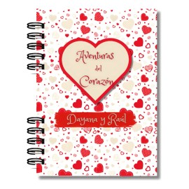 Diario Para Parejas Personalizada Aventuras Del Corazon