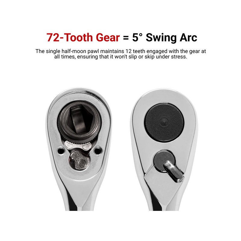 TEKTON 1/4 Inch Drive x 4-1/2 Inch Bit Ratchet |