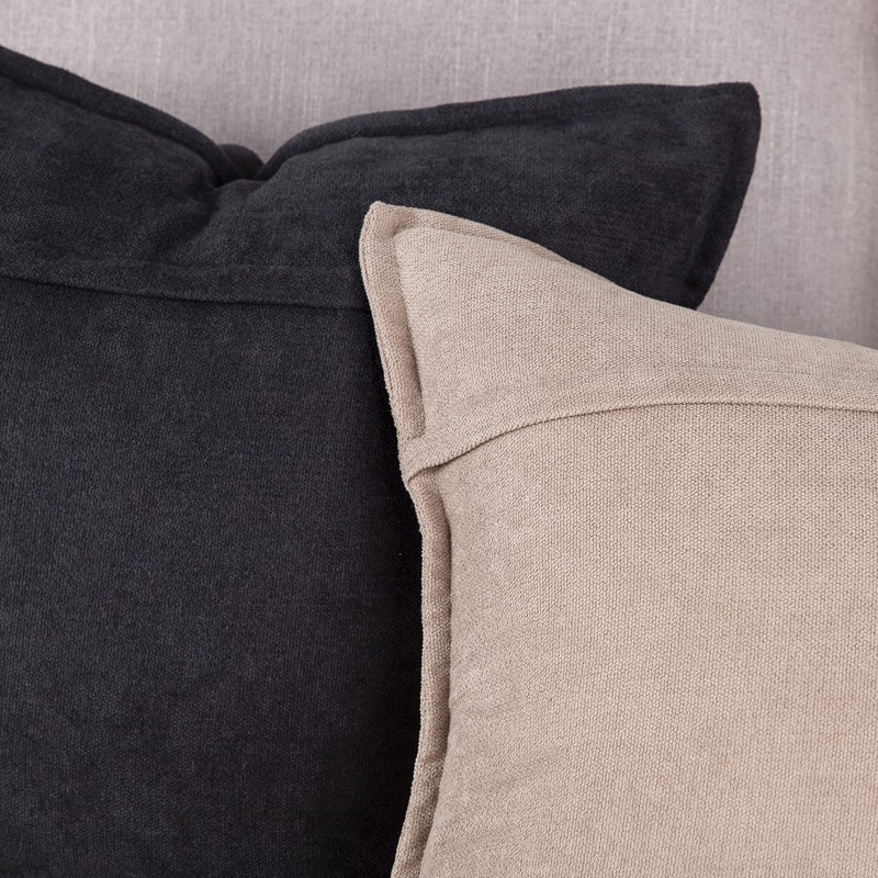 Madizz Set of 2 Short Chenille Throw Pillow Covers 24x24