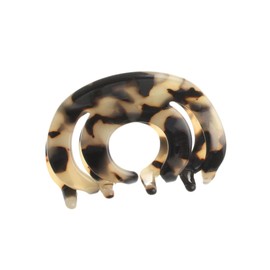 VINGTAINE H-955-BE- Tortoise Shell Style Domed Hair Claw Hair Clip Hair Accessory