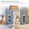Pet Door for Wall Dog Door for Wall, 3-Flap Doggie
