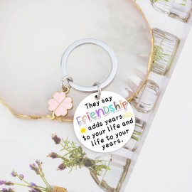 OEHEDOU Stocking Stuffers For Teen Girls 16-18 Unique Friend Christmas Gifts For Women 2025 Cute Friendship Gift For Girls Friend Soul Sister Bestie Bff Birthday Gift For Friends Friendship Keychain