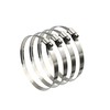 EesTeck 5" Adjustable 304 Stainless Steel Duct Clamps Hose Clamp