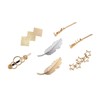Set of 7 Hair Clips Hair Accessories Feather Star Smile