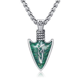 REDSUN Viking Thor's Hammer Necklace 925 Sterling Silver Thors/Arrowhead/Anchor/Hammer Pendant Celtic Pendant Amulet Jewellery for Men Son Boys Women Men Unisex, Sterling Silver