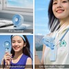 I-SHUNFA Mini Folding Fan with 150 Adjustable Speeds (Blue (120