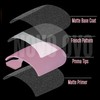 NOVO OVO Sharp Square Toenails for Gluing, Baby Pink Artificial