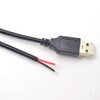 ELNONE 2PCS 20AWG USB Pigtail 2 Wire,0.3M/1FT USB 2.0 Male