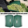 2 Pcs Leaf Scoops Hand Rakes, Garden Yard Leaf Grabber