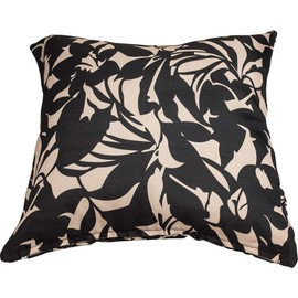 Arie (a-rie) Throw Pillow case Cushion Cover Black 45 X/45 cm 入ri乱reru Leaf Pattern A Fashion Lamb