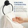 Industrial Towel Ring Rustic Pipe Hand Towel Holder Wall Mounted