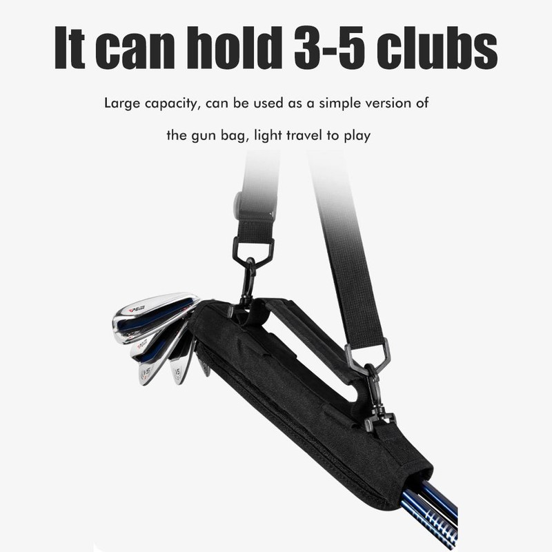 Golf Club Bag Adjustable Shoulder Strap Lightweight Portable Men Golf
