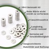 M5 Washers M5x15mm Metal Washers AMLOOPH Large OD Plain Wide