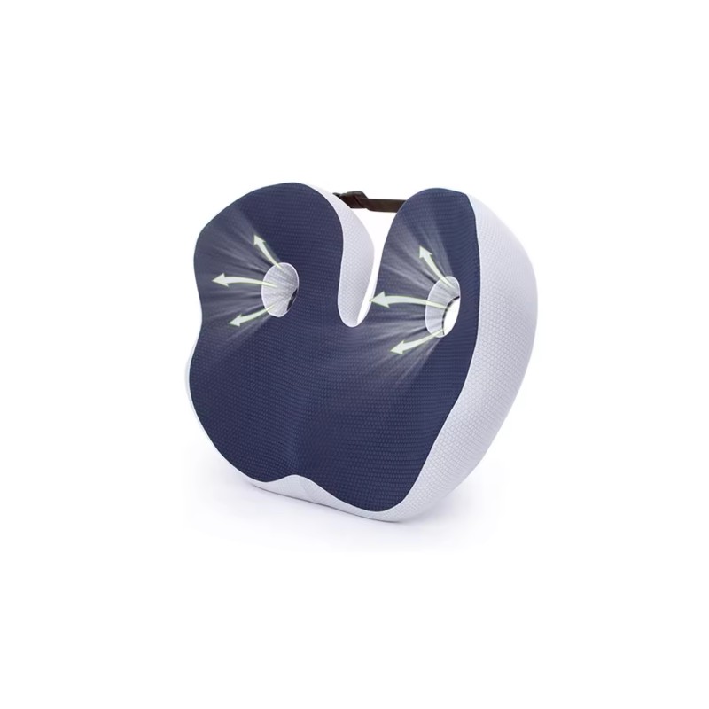 Memory Foam Seat Cushion for Long Sitting – Adjustable Coccyx