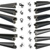 DQ-PP Rubber Window Seal, Black, for PVC Windows, Plastic Window