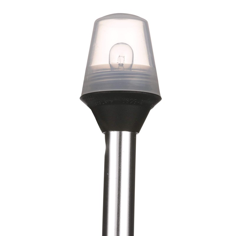 Attwood 7100A7 Stowaway Light with Plug-in Base, 24-Inch-Long Pole, 2-Mile