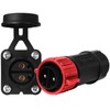 Trolling Motor Plug Receptacle Set, 12V/24V/ 36V/48V Plug for Trolling