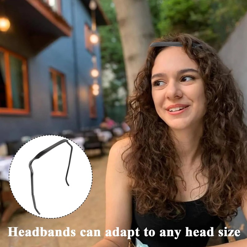 2 PCS invisible Square Headband Comfortable Lightweight Sunglasses Headband flexible